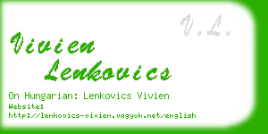 vivien lenkovics business card